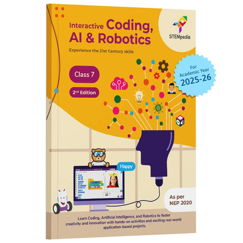Interactive Coding, AI and Robotics Book for Class 7 | Edition 2 for Academic Year 2025-26