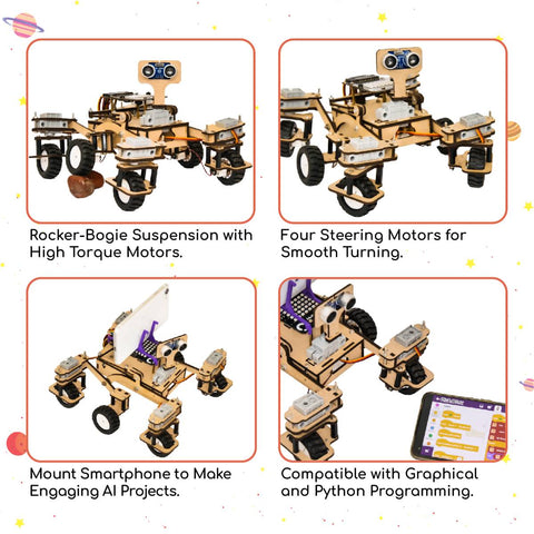 STEMpedia Quarky Mars Rover Addon Kit