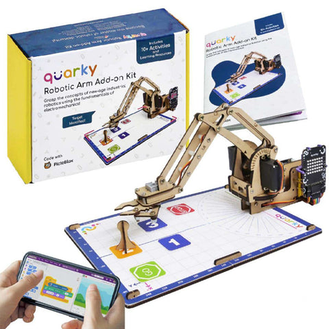 STEMpedia Quarky Robotic Arm Addon Kit Included Quarky Explorer Kit