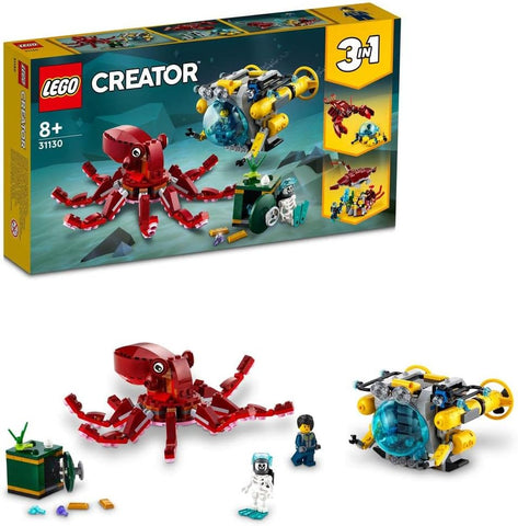 LEGO Creator 3in1 Sunken Treasure Mission 31130 Building Kit (522 Pieces)