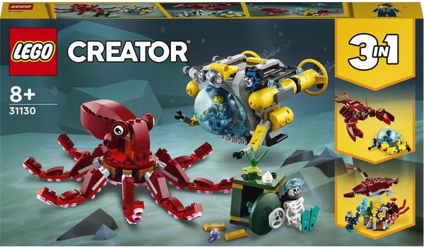 LEGO Creator 3in1 Sunken Treasure Mission 31130 Building Kit (522 Pieces)